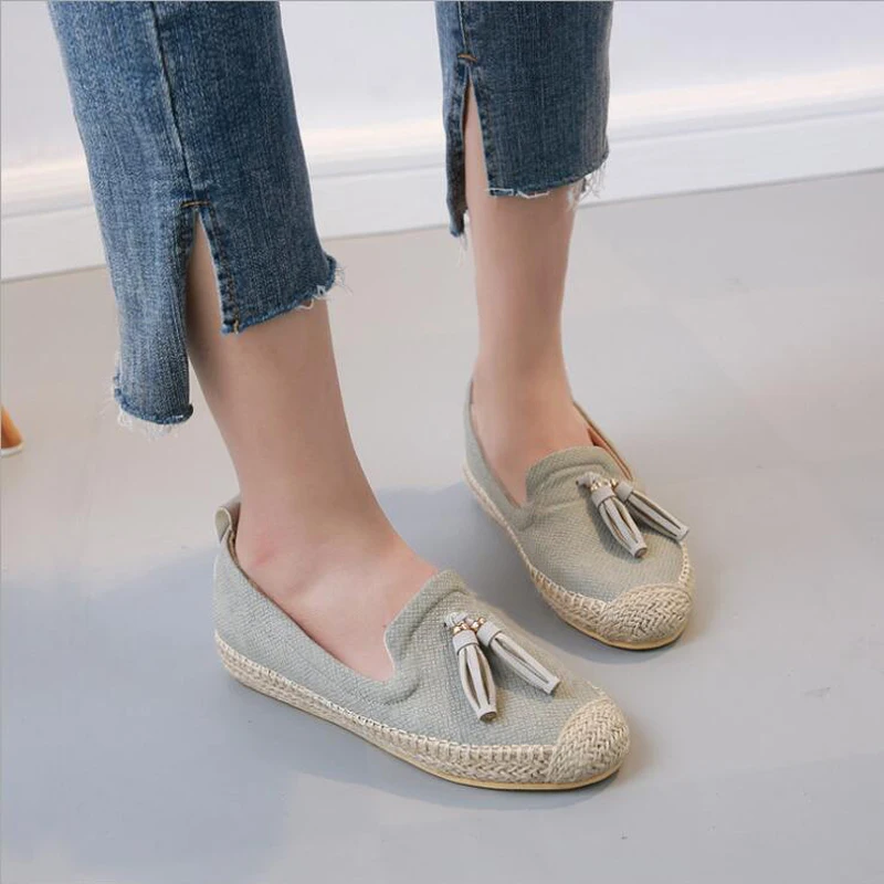 2019 women's flat shoes autumn new pendant decoration white canvas student wear trend casual zapatos de mujer | Обувь