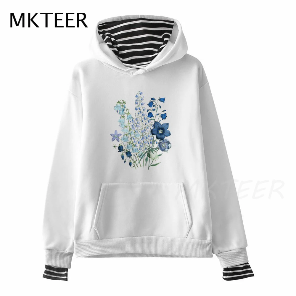 

Новинка, забавный свитшот в стиле оверсайз с цветочным принтом, худи в стиле Харадзюку для мужчин и женщин, уличная одежда унисекс, худи, пул...