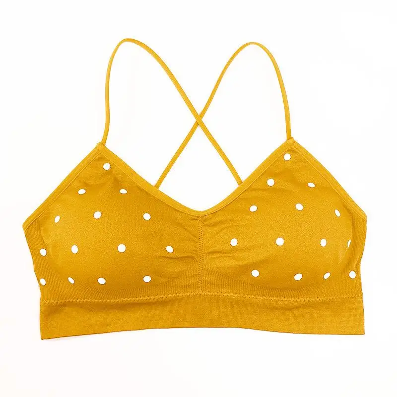 Женские бюстгальтеры в горошек CHRLEISURE ударопрочный бюстгальтер пуш ап для