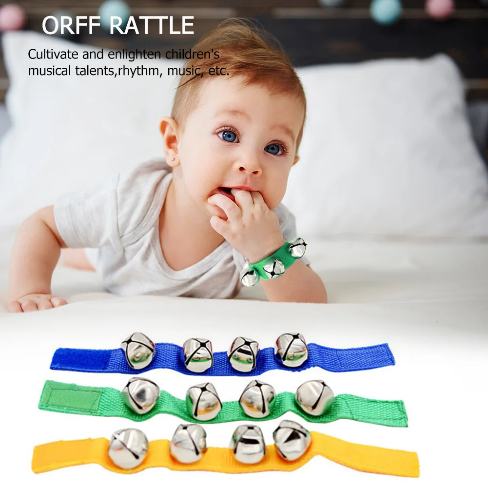 

Rattle Wrist Foot Waist Bell Musical Instruments Early Educational Toy Jingle Bell Early Educational Toy