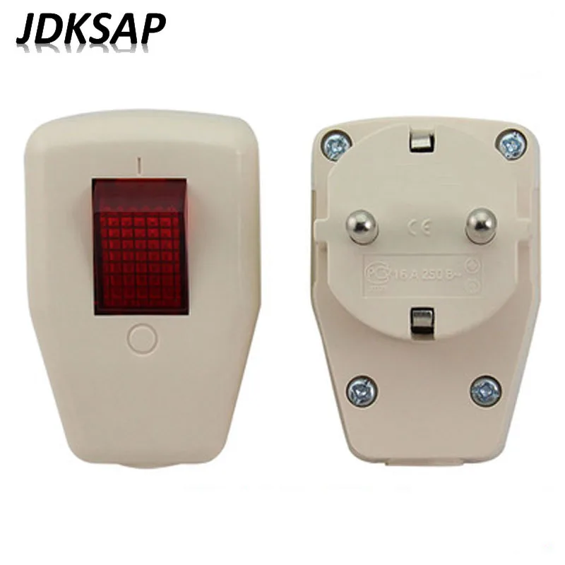 5 шт. Schuko Германия тип F перезаряжаемая Вилка питания 250V 16 Amp W/переключатель со