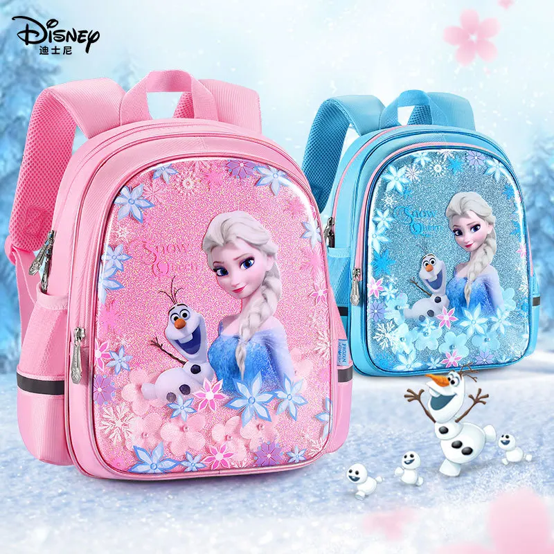 Disney girls frozen 2 cartoon princess Backpacks plush shoulder  bag kids elsa anna handbag messenger bag enlarge