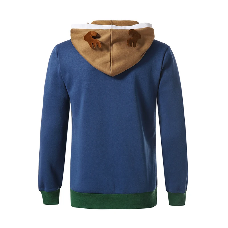 Мужской Рождественский свитер мужская толстовка с принтом оленя одежда длинным