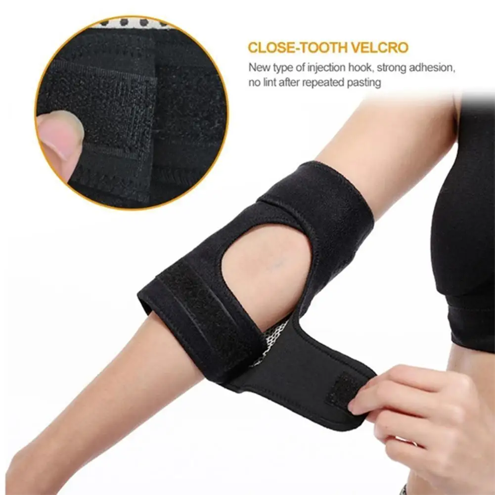 

Magnetic Therapy Self-Heating Arm Elbow Brace Support Belt Tourmaline Pain Relief Slimming Weight Loss Strap Bandage Arm Care