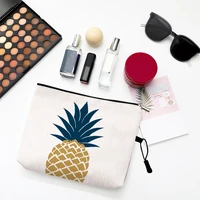 summer pineapple design women makeup bags travel cosmetic bag pouch toiletries organizer cases