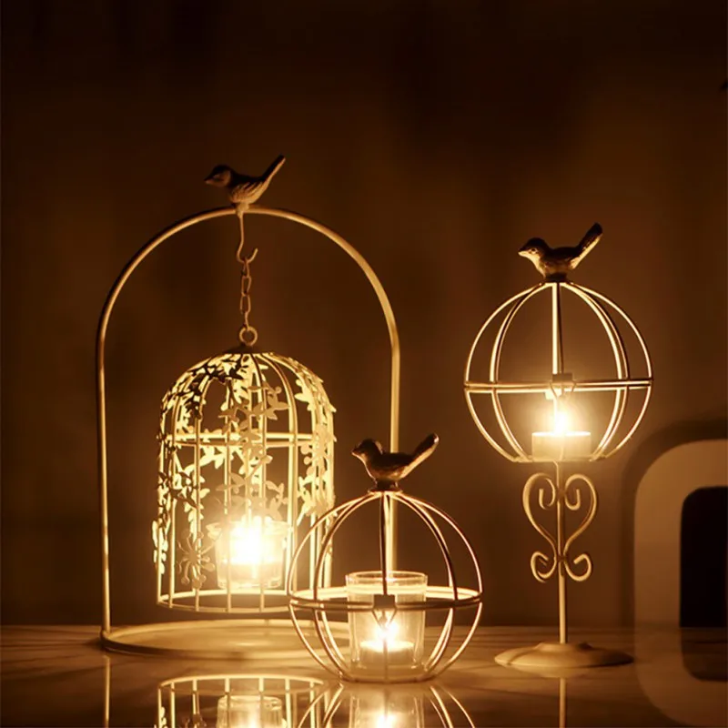 

Holiday Gifts for Home Good Durable High Quality Produts Ironwork Crafts Candle Cup Retro And Elegant Design household supplies
