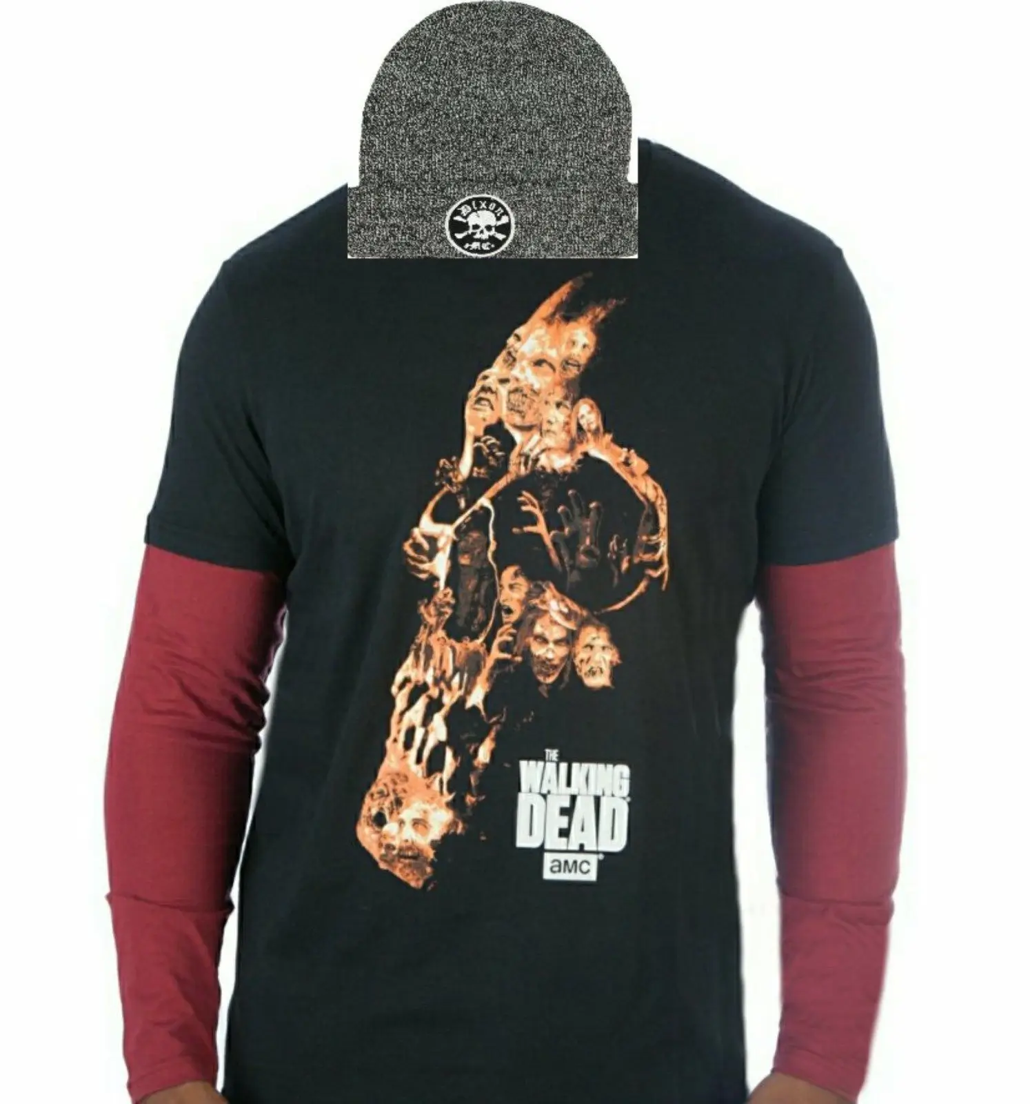 The Walking Dead men s t shirt m l xl Новый комбинированный набор шапочек бини для взрослых