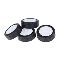 4pcs hollow rubber car tire toy wheels model diy toy accessories 2081 9mm