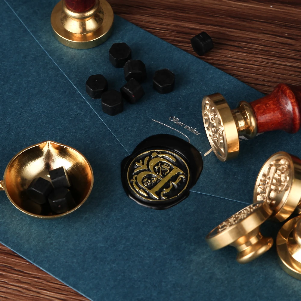1PCS Retro 26 Letters Head Wood Stamp Metal DIY Series Wax Seal Invitation Envelope Diary Stationery Supplies Scrapbooking A-Z | Дом и сад