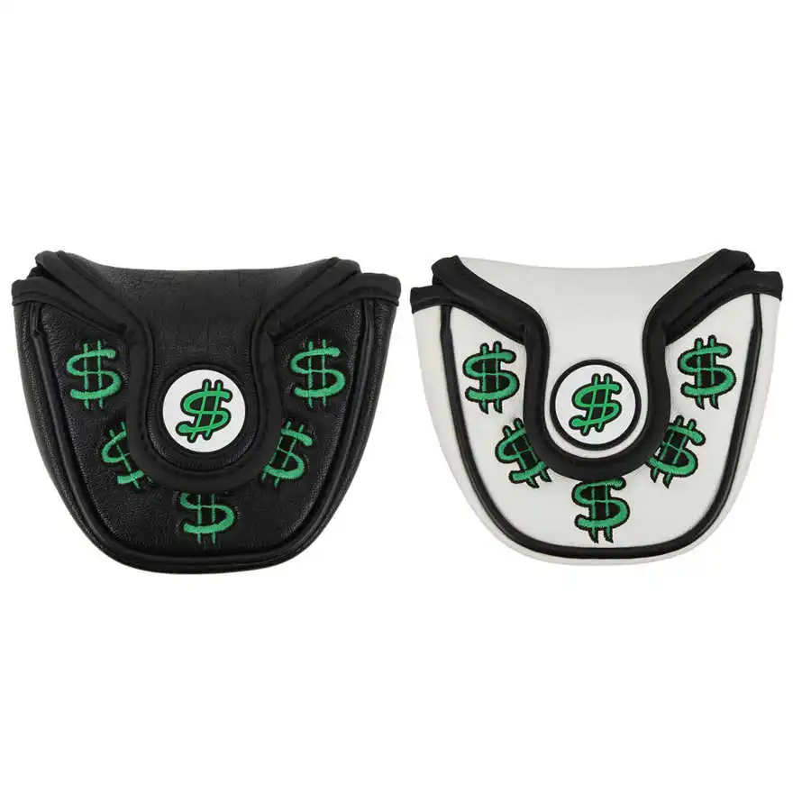 

Golf Mallet Head Cover Putter Covers with Magnetic Closure PU Leather Waterproof Sunscreen Putter Headcover Golf Club Protector
