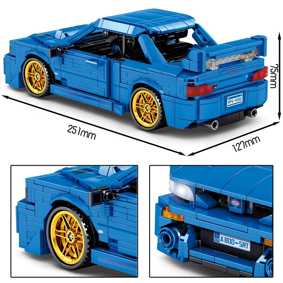 

Children Toys 833PCS Technic City Pull Back Vehicle Supercar Building Blocks Speed Racer Racing Sports Car Bricks Kids Gifts