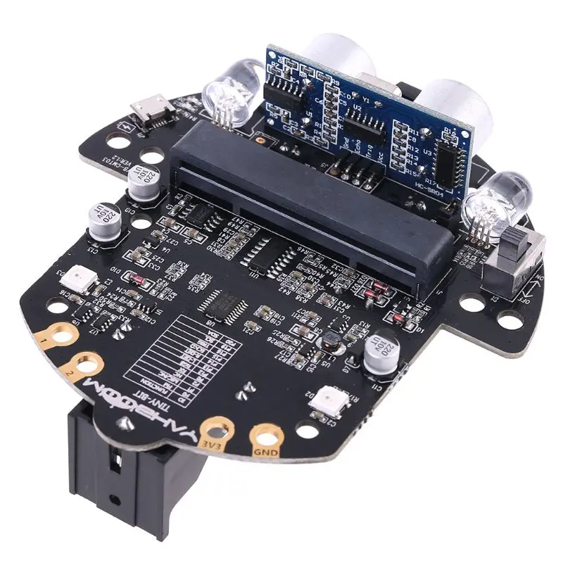 1Set Micro:bit Graphical Programming Robot Mobile Platform Smart Car V4.0 Support Line Patrol Ambient Light Accessories | Компьютеры и