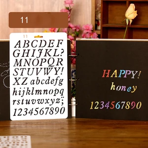 1 шт. полый разрисованный шаблон штамп DIY трафареты для рисования номер буква цветок кружевная лоза Скрапбукинг Украшение альбома