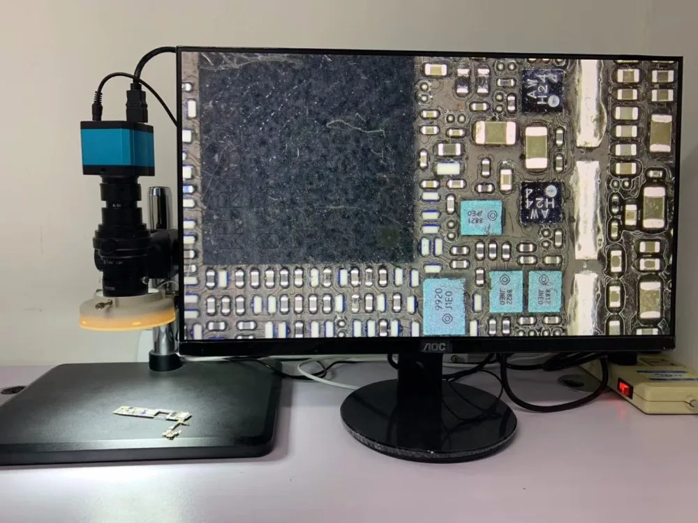 18MP FHD HDMI USB электронный цифровой промышленный видео микроскоп камера с креплением для PCB IC ремонт пайки