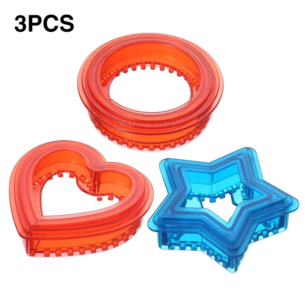 

3 шт., сэндвич-резак, герметик для хлеба, круглых блинов, пикника, легко чистится для детей, инструмент для рукоделия, бэнто-печенье из полипро...