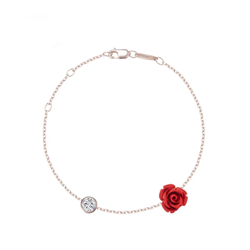 

Megin S925 Sterling Silver Red Rose Simple Sandal Summer Beach Ankle Bracelet Boho Anklets for Women Girls Friends Gift Jewelry