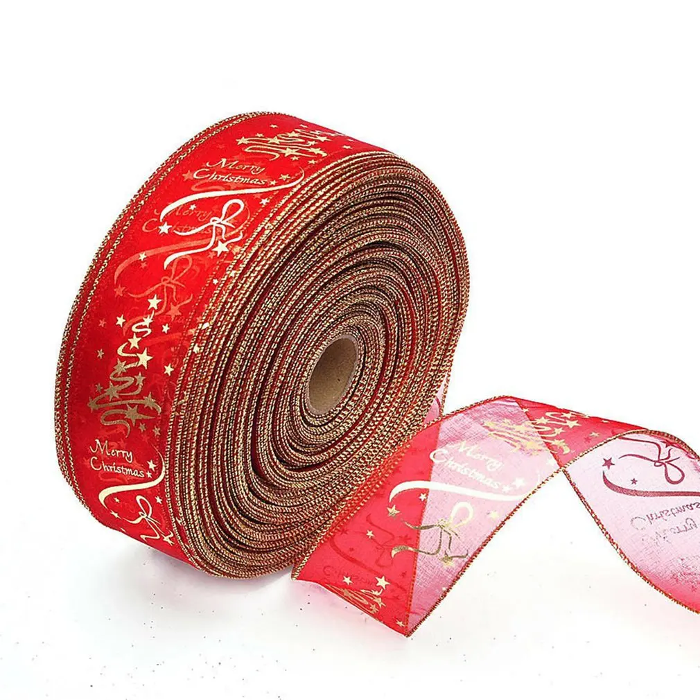 

Scottish Plaid Christmas Ribbons Decoration Wedding Gift Wrapping Organza Silk Satin Ribbon Printed Bow for Crafts DIY