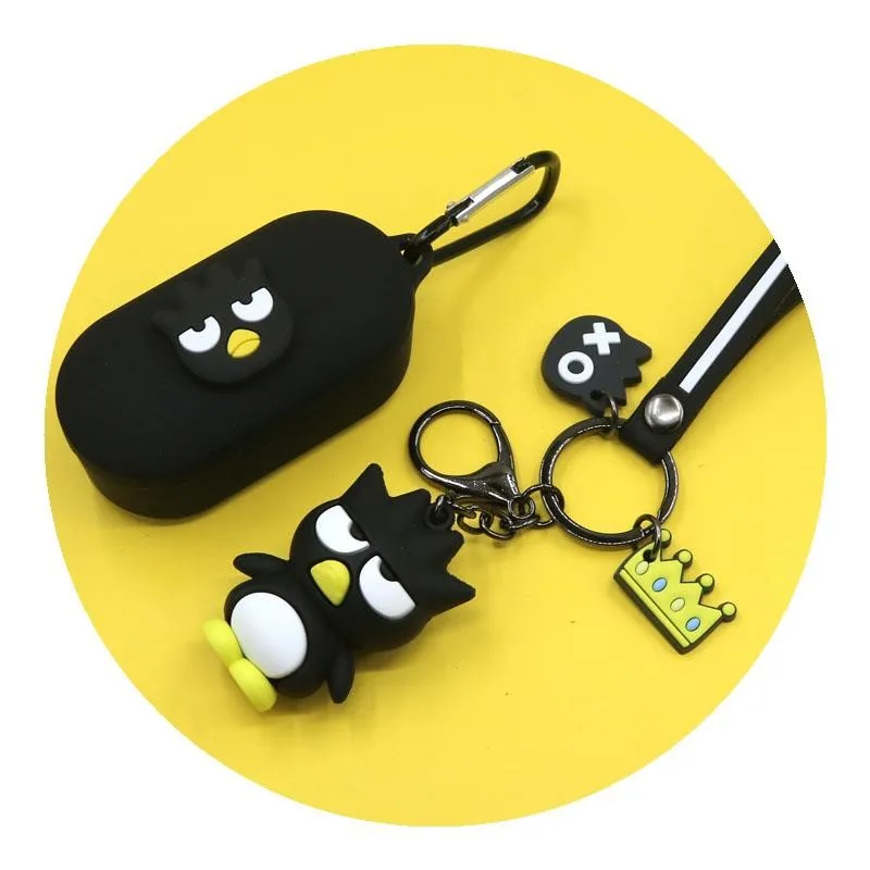 

For Qcy T5/T5s Bluetooth Headset Silicone Soft Case Cute Cartoon Fashion Cool Penguin Pendant for T5S case