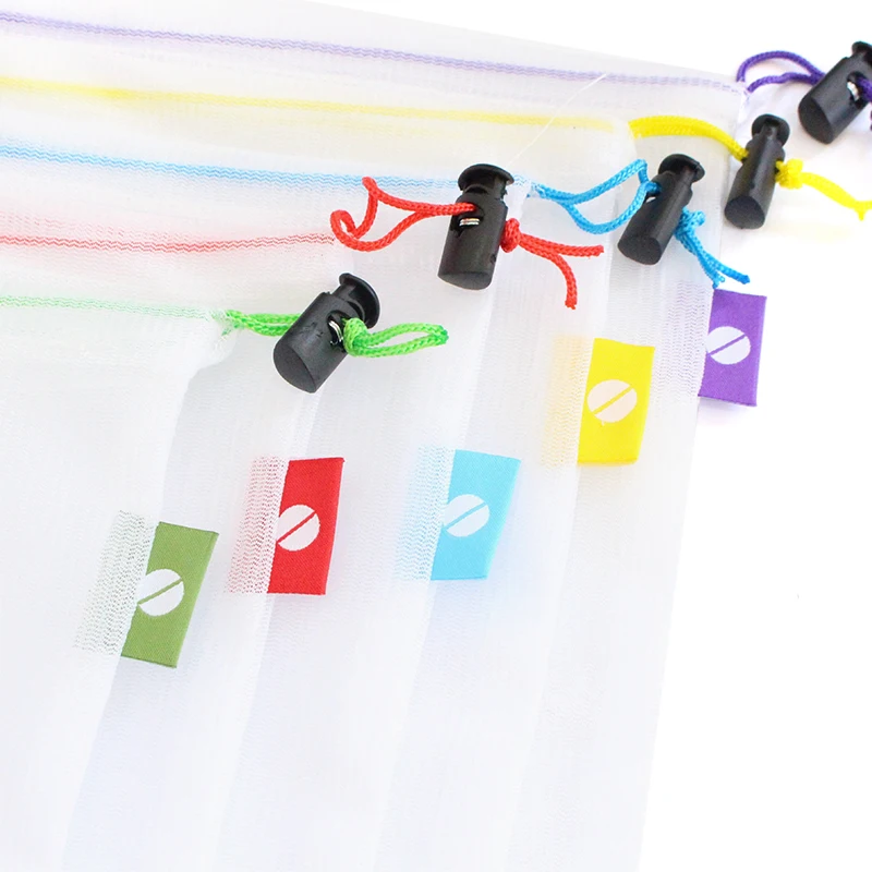 5 шт. многоцелевой сетчатая ткань зеленый Комплект карман фруктовые и овощные