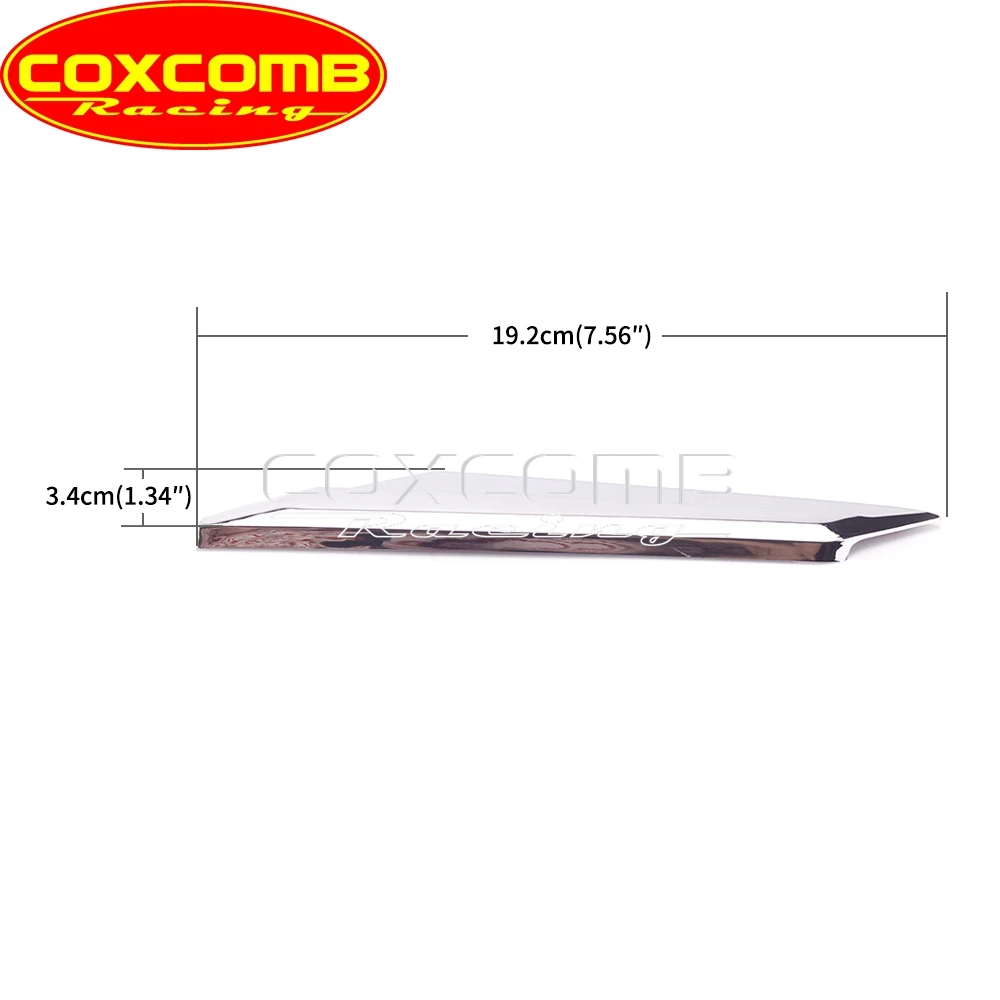 

2x Motorcycle ABS Chrome Rearview Mirror Accent Side Mirror Accent Trim Cover Decorative for 2018-2020 Honda Gold Wing GL1800