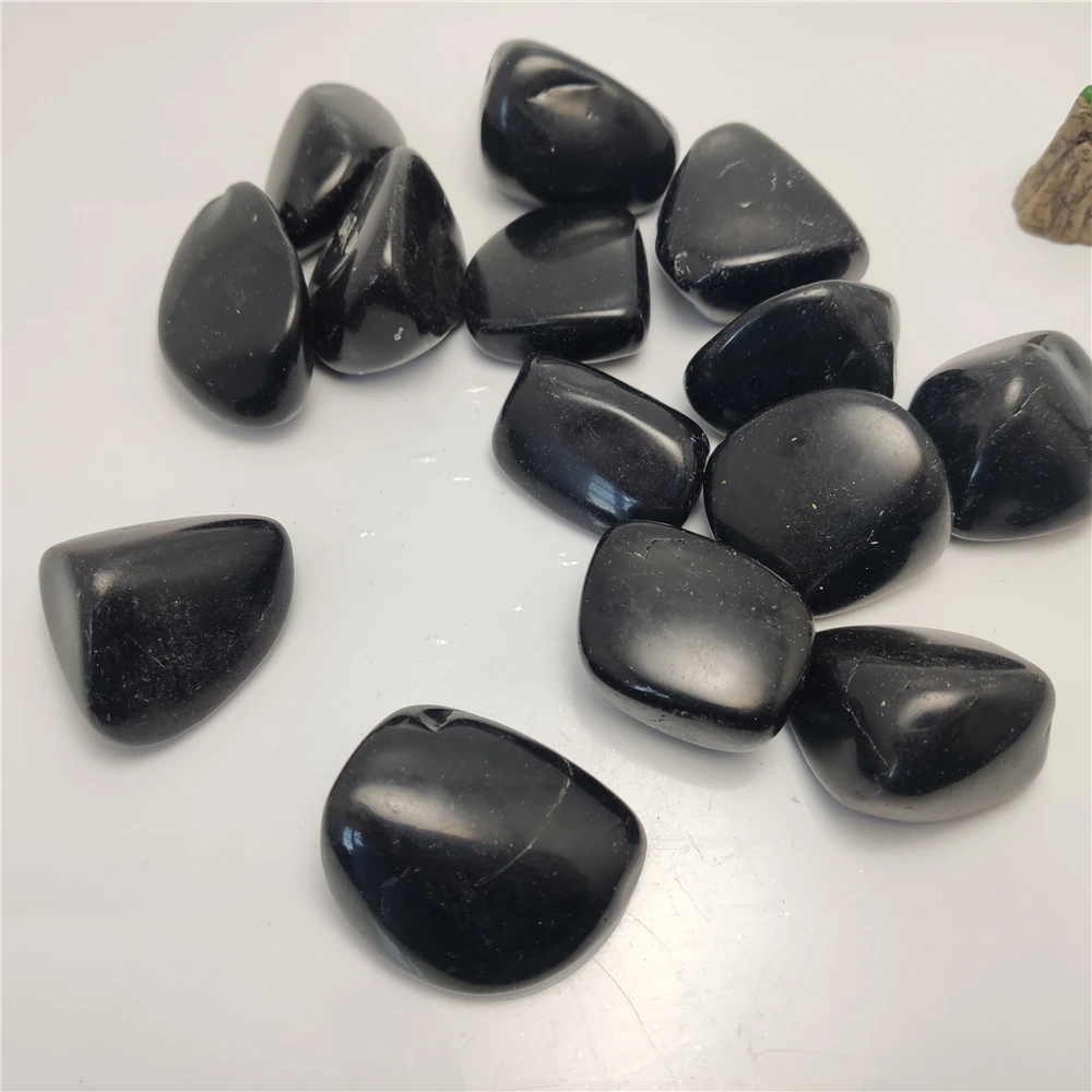 

3-6cm Big Palm Stone Black Obsidian Gemstone Natural Healing Crystal Therapy Craft Lettering Reiki Treatment Minerals Stones