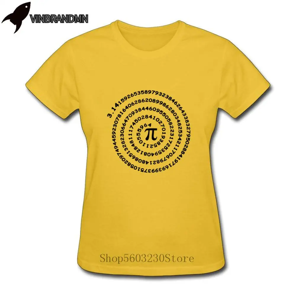 Повседневные футболки Nerd в стиле Geek с номером Pi Женская свободная футболка