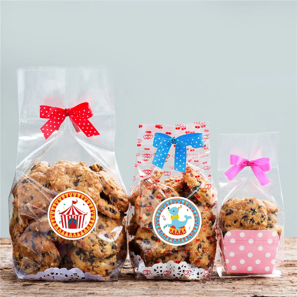 

180pcs Carnival Circus Animals Stickers Cartoon Elephant Lion Monkey Envelope Stickers Cake Dessert Gifts Packaging Stickers