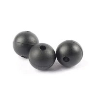 50 pcsbag 8mm 2mm round soft rubber beads carp fishing beans rig accessories