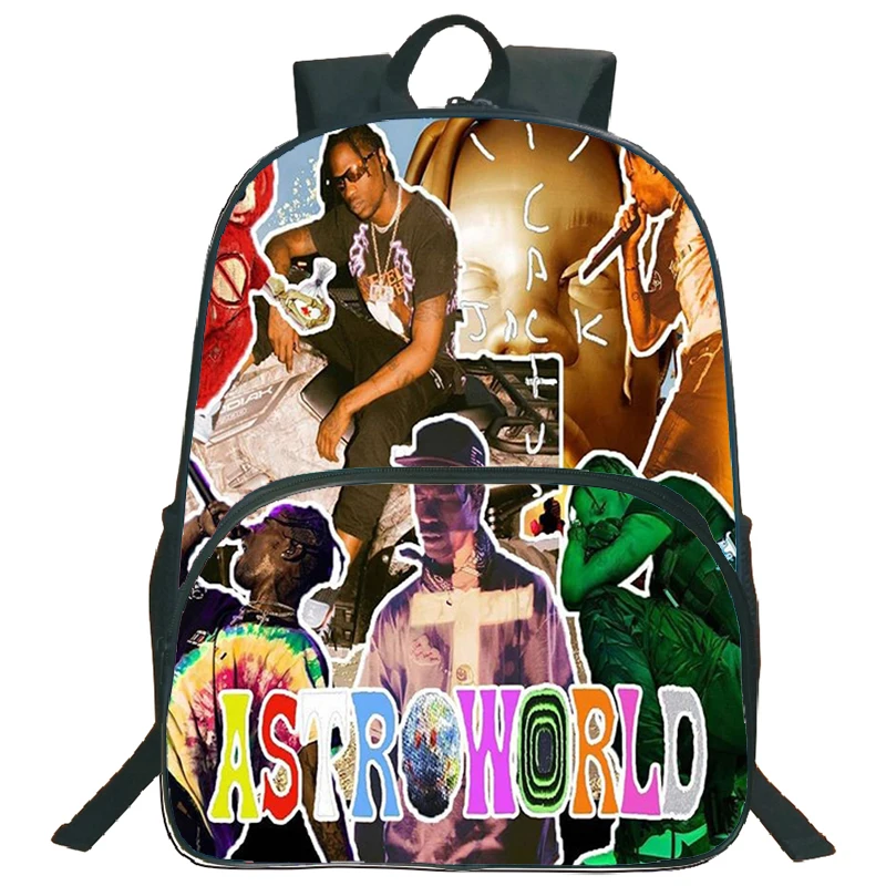 Новый крутой рюкзак Travis Scotts ASTROWORLD школьная сумка для подростков вместительный