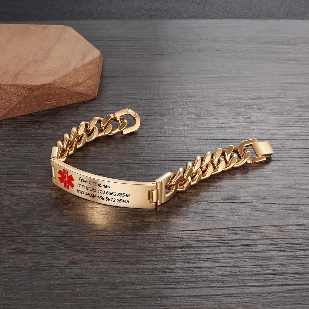 Мужские браслеты с гравировкой на заказ браслет из нержавеющей стали аварийным