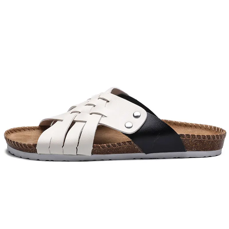 

Lovers cork slippers male summer pinch beach sandals and slippers Korean trend sandals casual flip flops Casual Summer Shoes