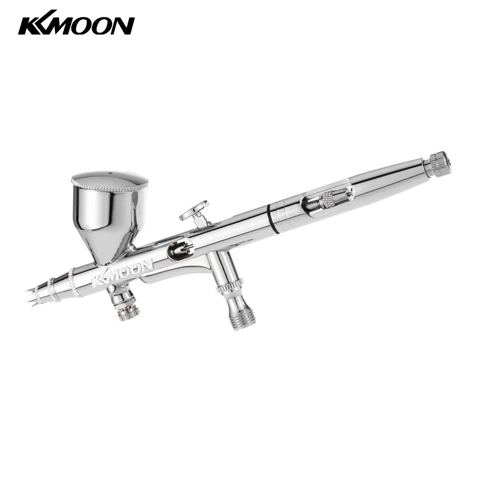 

KKmoon 0,2/0,3/0,5 мм 9 куб. См гравитационный подающий Аэрограф Двойного Действия Набор для искусства крафт краска хобби модель тела ногтей аэрогра...