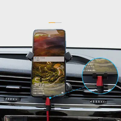 

LHD ! Carbon Fiber Look Car Air Vent Mount Phone Holder for VW Touran 2016-2019