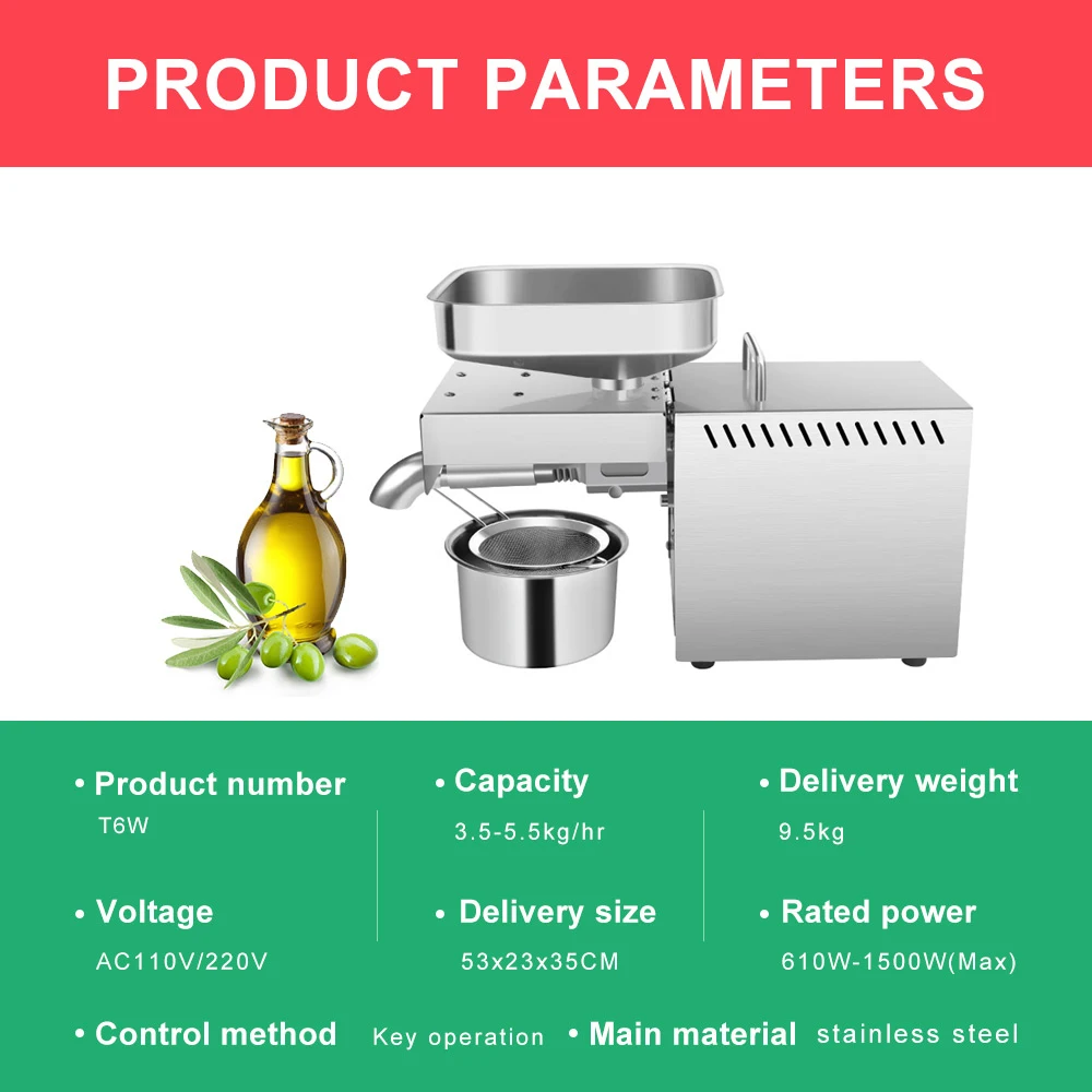 Бытовой небольшые масленые и Пресс высокая скорость добычи арахис кокосовый