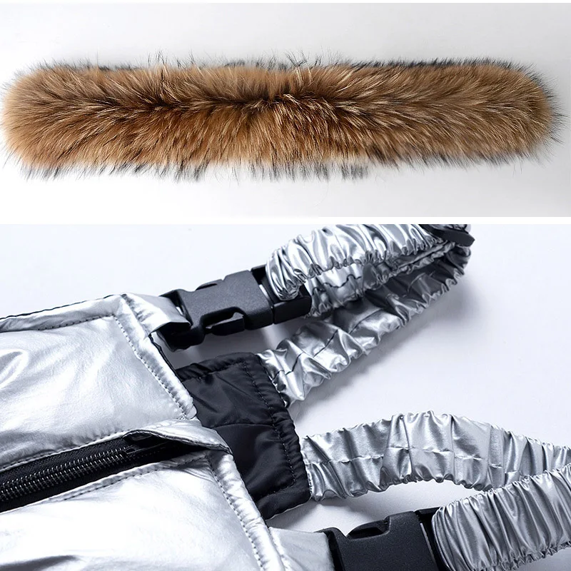 комбинезон зимний детский Детская одежда для мальчиков и девочек Модный пуховый