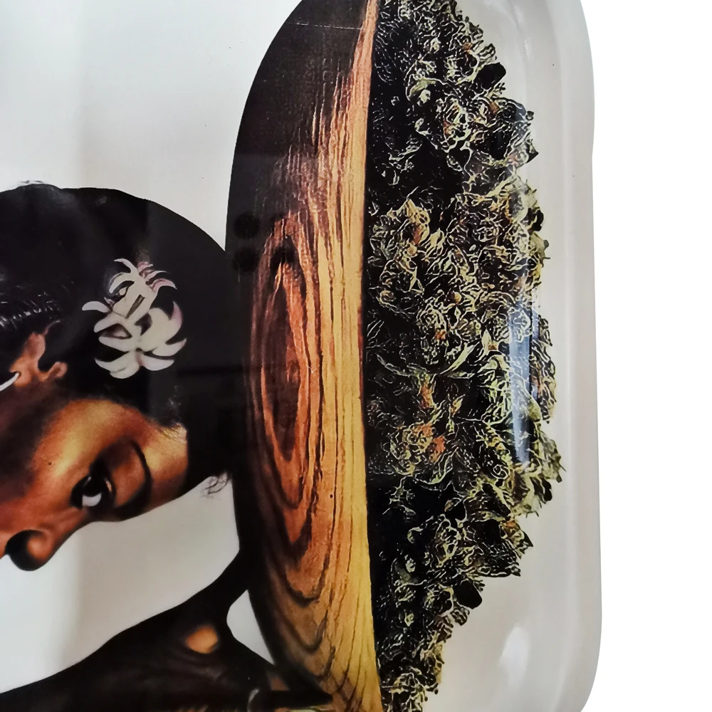 

TOP Quality Rolling Tray For Girls Tinplate Plate Discs Herb Tobacco DIY Cigarette Paper Tray Machine Grinder Storage Tray Gifts