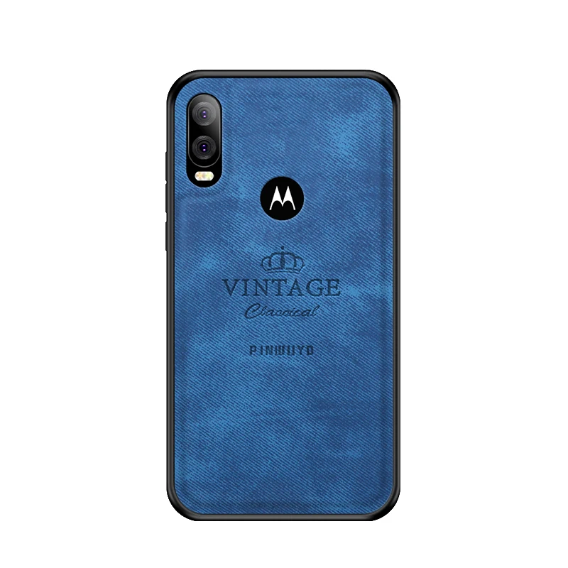 Чехол для Motorola Moto One Vision/P40, Винтажный чехол из кожи ПУ и ПК, Жесткий Чехол, облегающие Чехлы, защитный чехол 6,2''