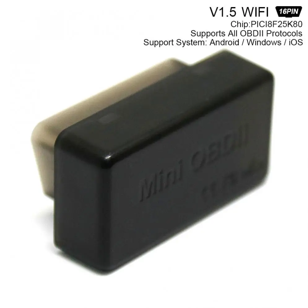 Супер мини сканер ELM327 WIFI V1.5 PICI8F25K80 беспроводной интерфейс автоматический
