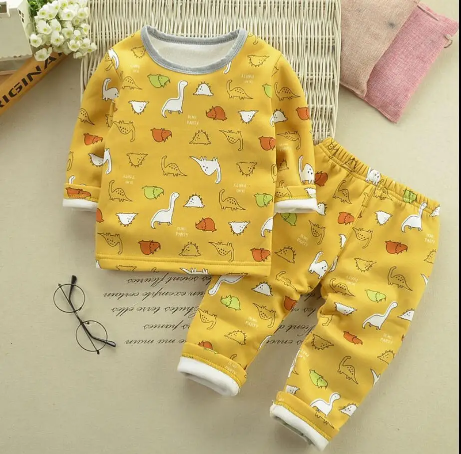 Комплект одежды для маленьких девочек BibiCola кофта с мультяшным принтом и штаны