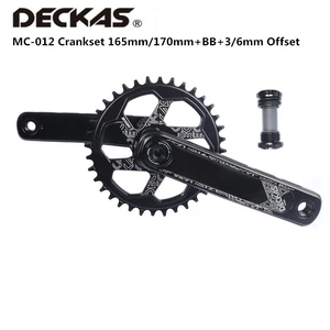 Deckas Direct GXP Crankset 165mm 170mm With BB BSA Adapter GXP 3mm 6mm Offset Chainring Direct For Sram MTB Moutain Bike Bicycle