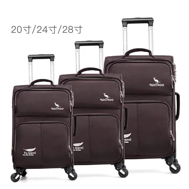Carrylove 2" 24" 2" дюймов мягкий водонепроницаемый чехол на колесиках для путешествий 3 штуки набор дорожных чемоданов на колесиках - Цвет: A set of 3