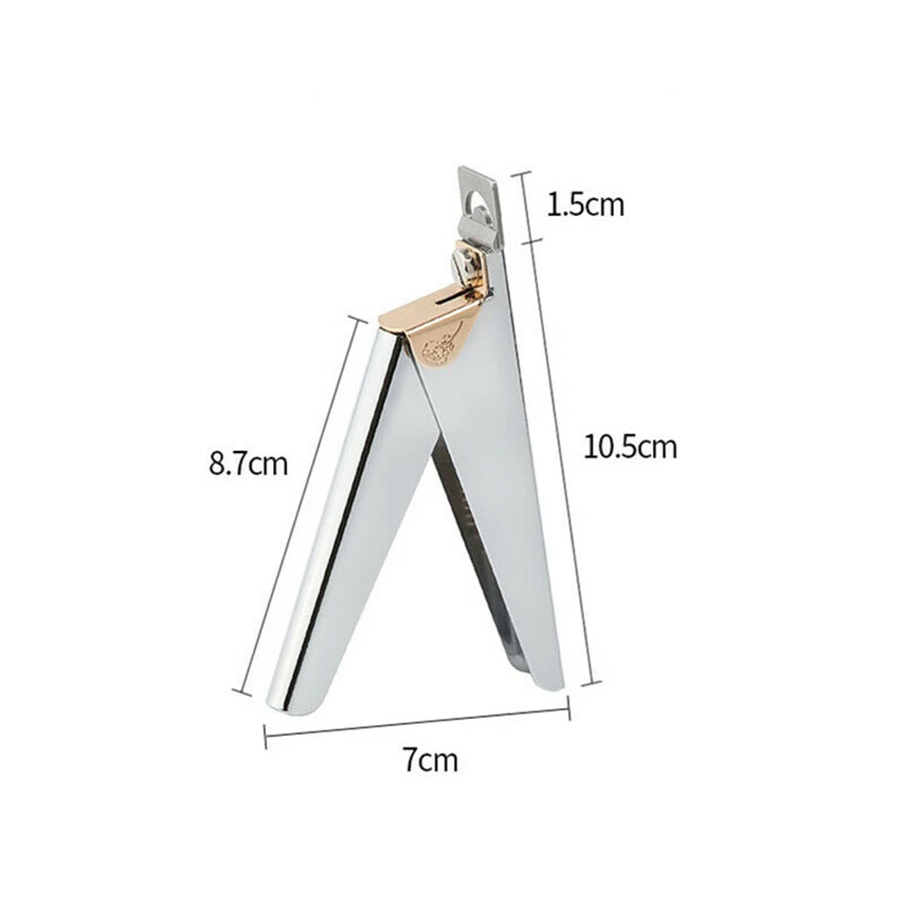 Ножницы для маникюра из нержавеющей стали акриловые накладные серебристые