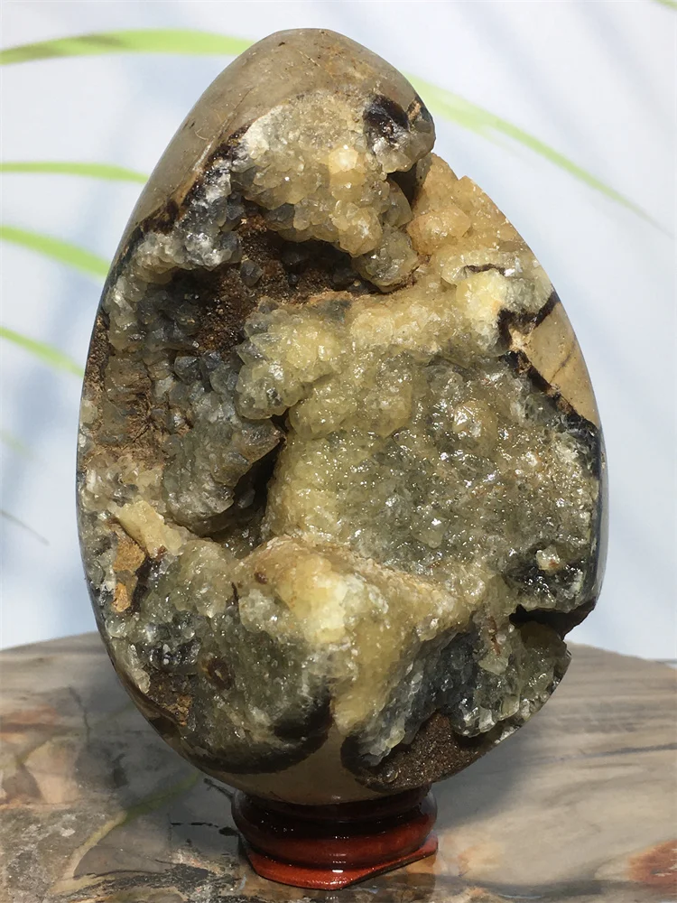 

Природный драгоценный камень, друза, септарий, раньше яйца, восстанавливающий, септарийский камень, образец, украшение для дома