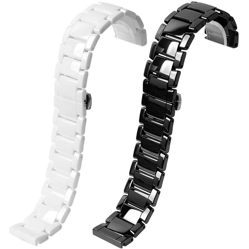 For Armani Watch Strap Ar60021 Ar1507 1508 1509 1980 Series Black Pure Ceramic Band | Watchbands