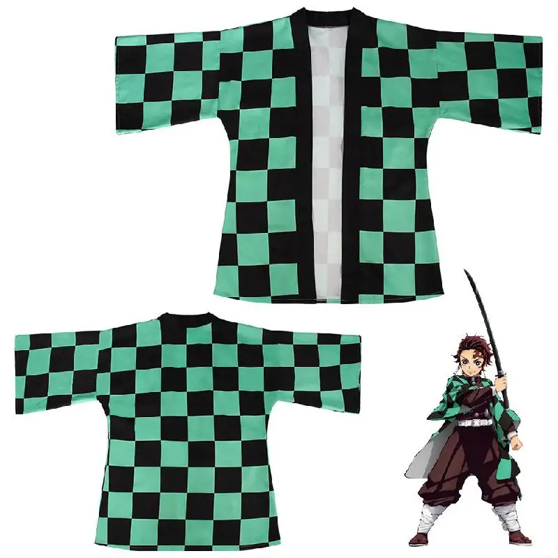 

Demon Slayer Kimetsu No Yaiba Kimono Haori Cloak Cosplay Costume Adult Child Anime Costumes Cape Cloak