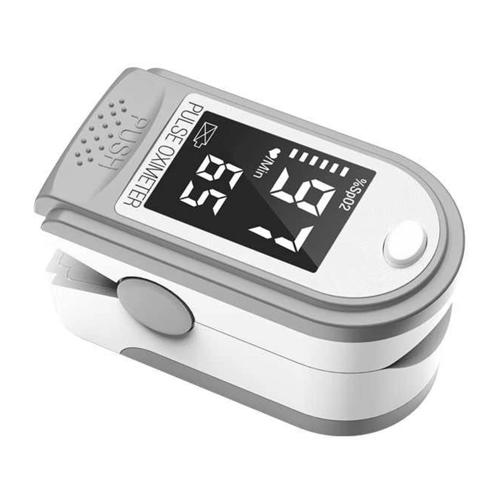 Цифровой Пальчиковый пульсоксиметр измеритель насыщения крови кислородом и