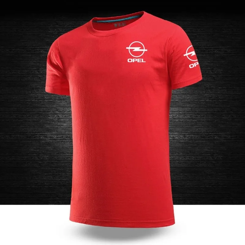 

2021 New Summer Man Tops for OPEL logo T-shirts man woman Clothes solid colourr Tee Shirt Cotton