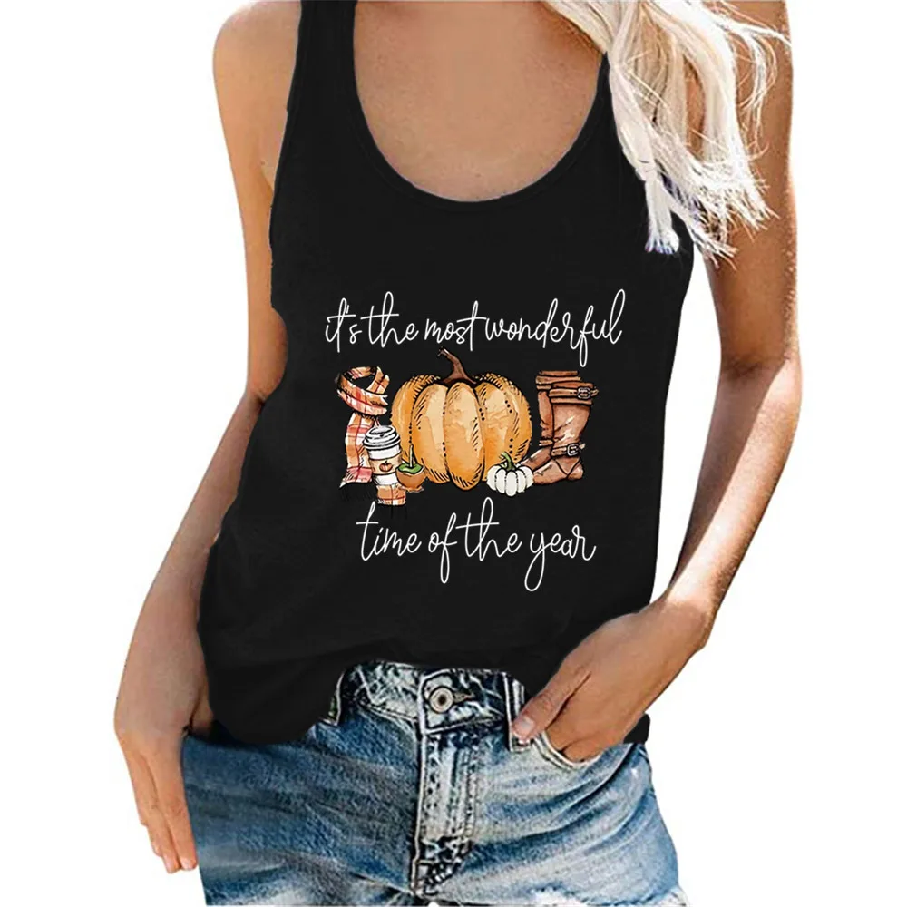

It's The Most Wonderful Time Of The Year Pug Tank Tops Casual Graphic Camisole