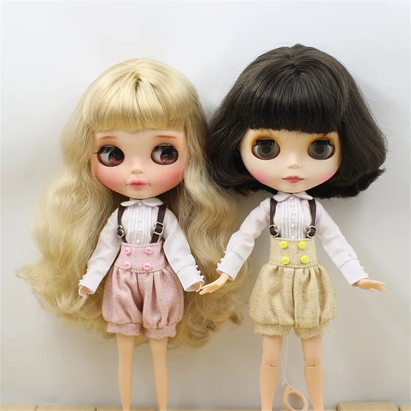 

Outfits for ICY DBS Blyth doll A set Clothes with Overalls suit for 1/6 BJD azone s ob24 anime girl