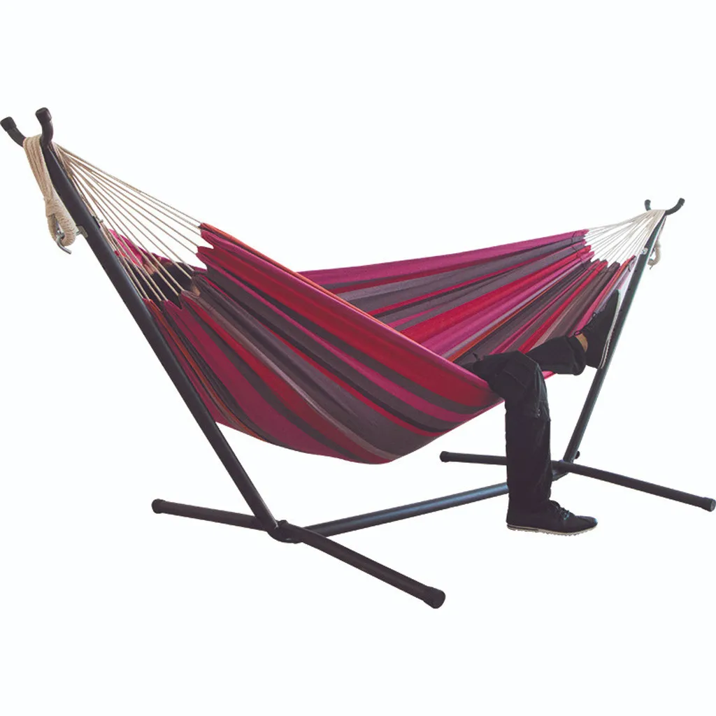 

Indoor Comfort Durability Yard Striped Hanging Chair Large Chair Hammocks Hanging Chair Thick Canvas Stripe Bed Hammock New G2